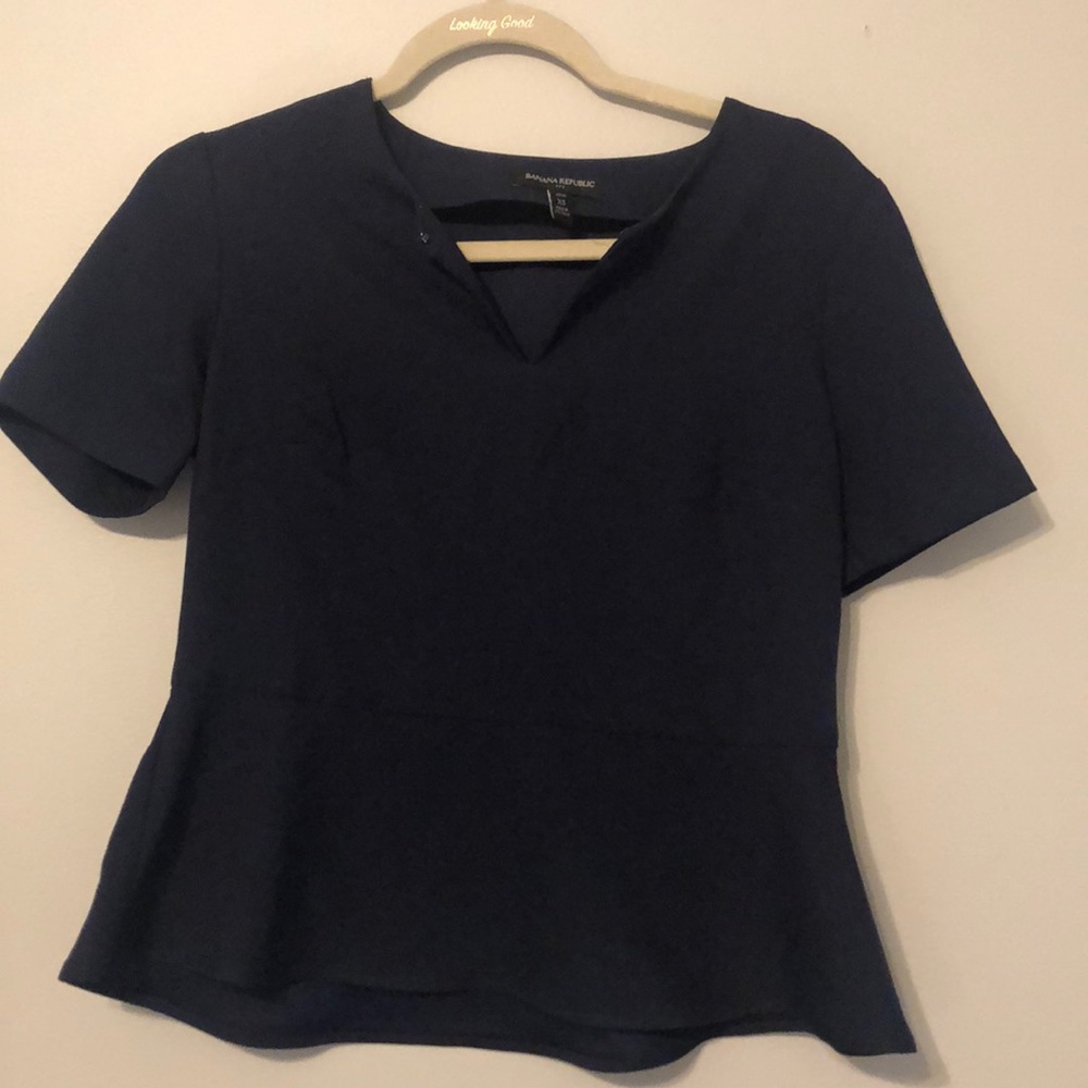 Navy banana republic top